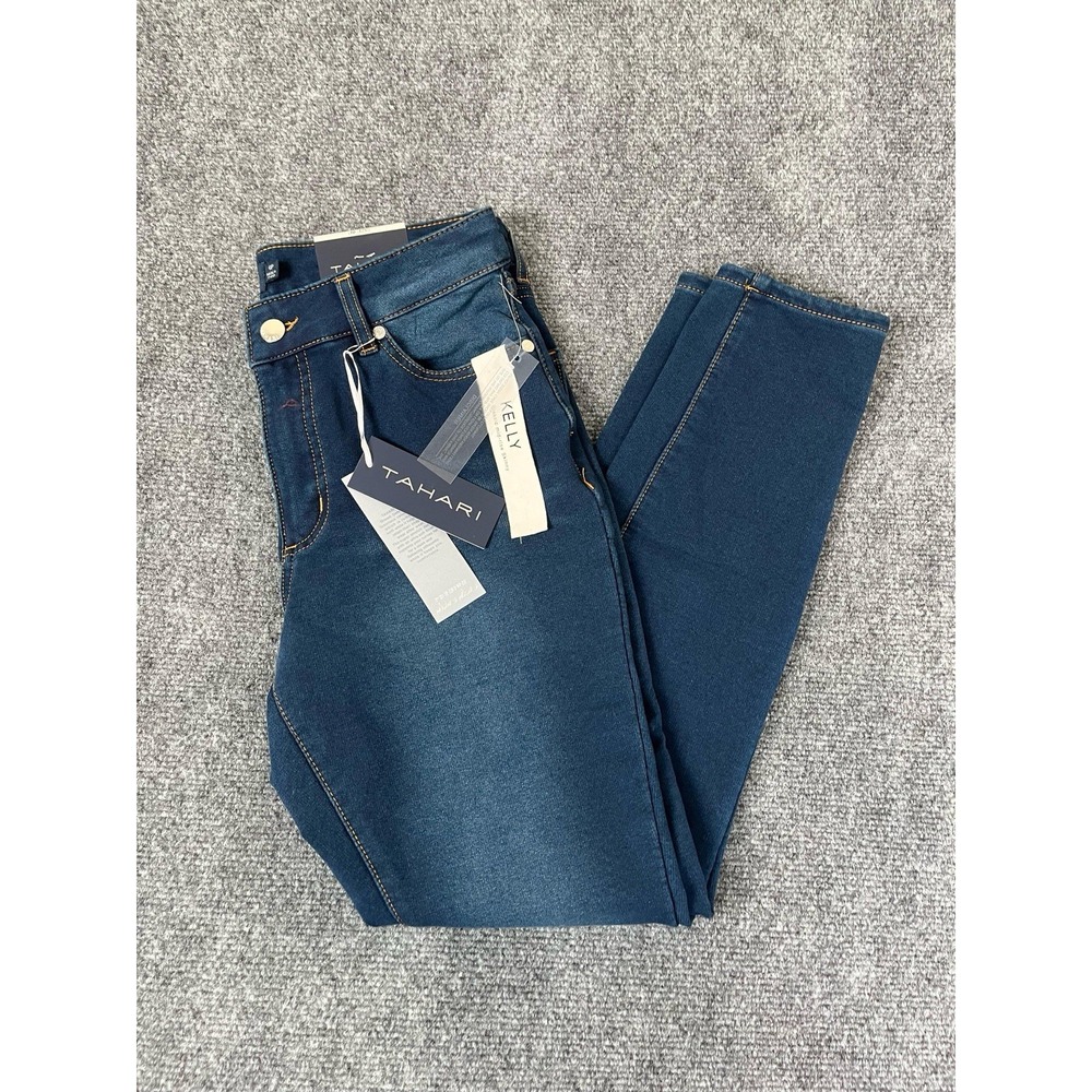 Tahari Kelly Classic Mid-rise Skinny Jeans Women's  Valence  Wash Size 6P